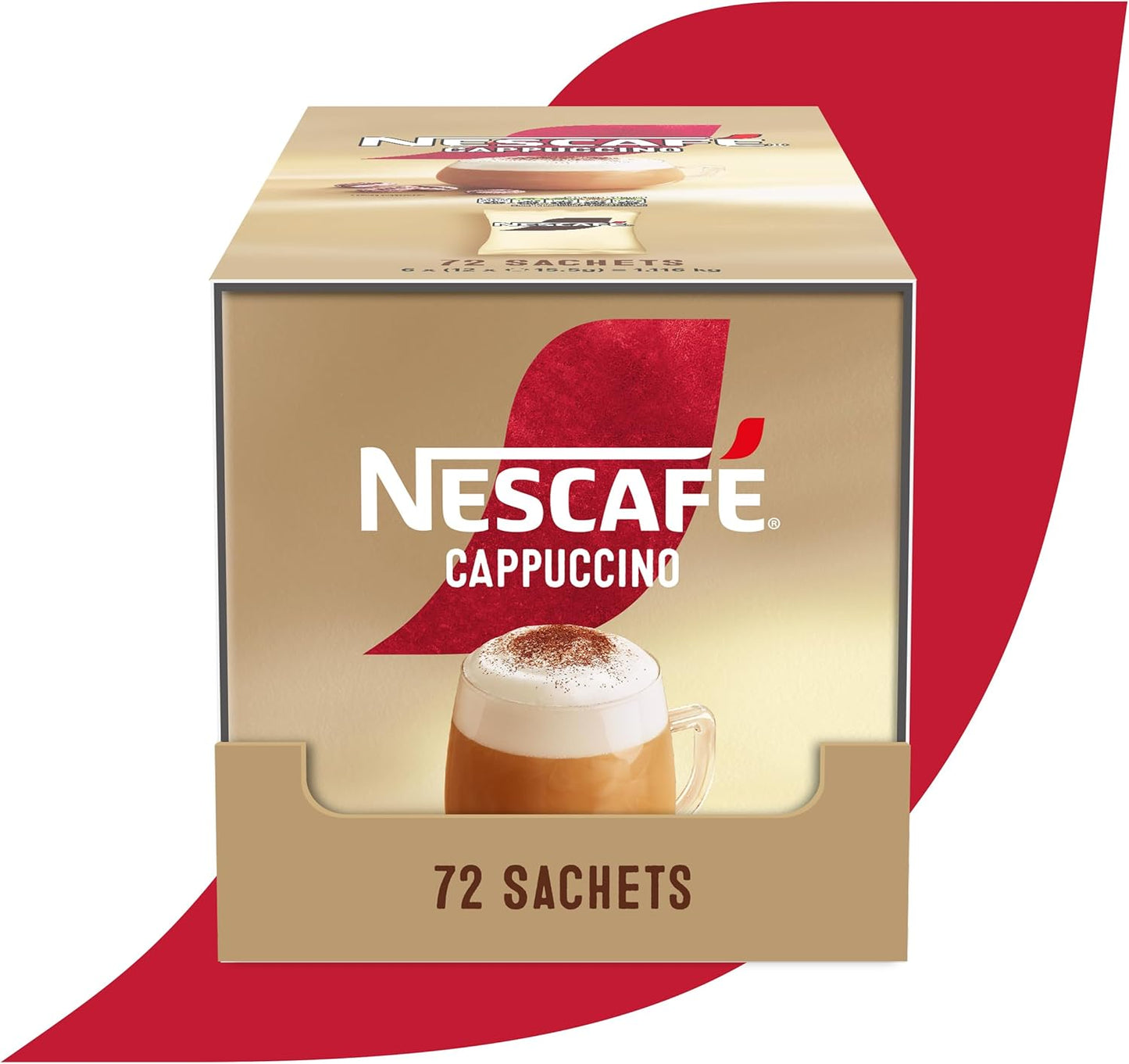 NESCAFÉ Cappuccino Coffee Instant Drink One Cup Sachets Pack 72x 15.5g