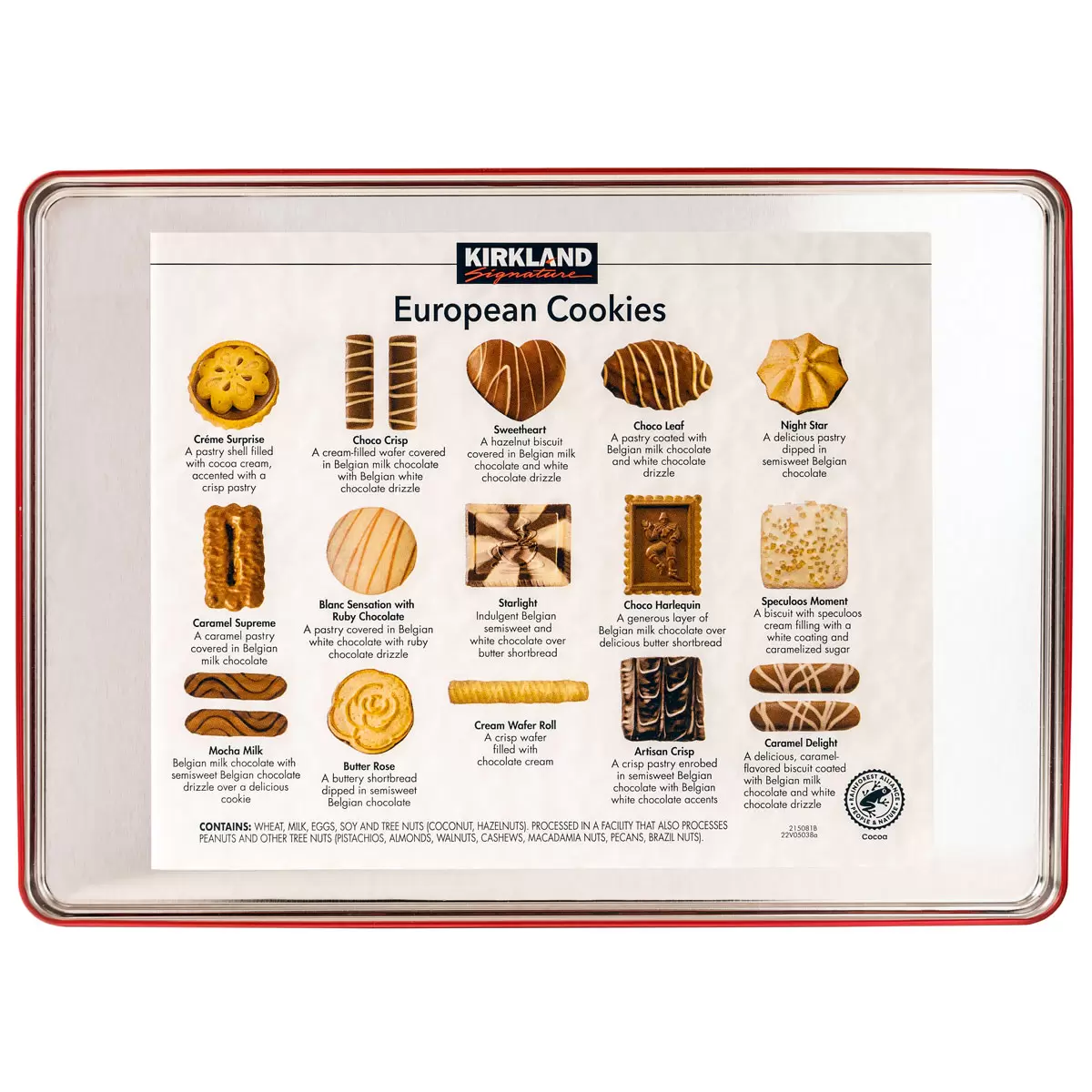 Kirkland Signature European Cookies with Belgian Chocolate 1.4kg Assorted Cookie