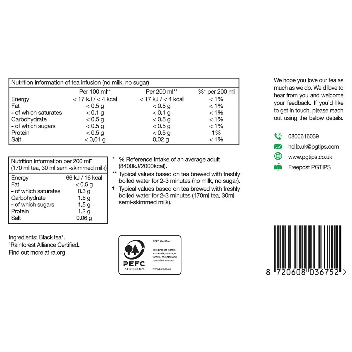 PG Tips Original Tea Bags Rich Quality Taste Biodegradable 4x 210 Pack