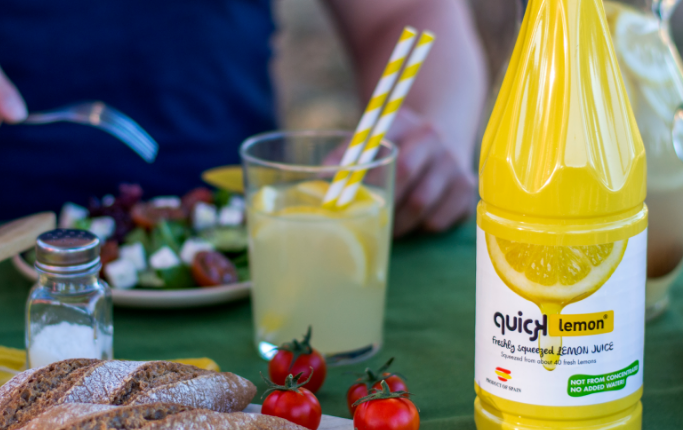 Freshly Squeezed Lemon Juice 2x1L Not From Concentrate Zesty & Natural Lemonade