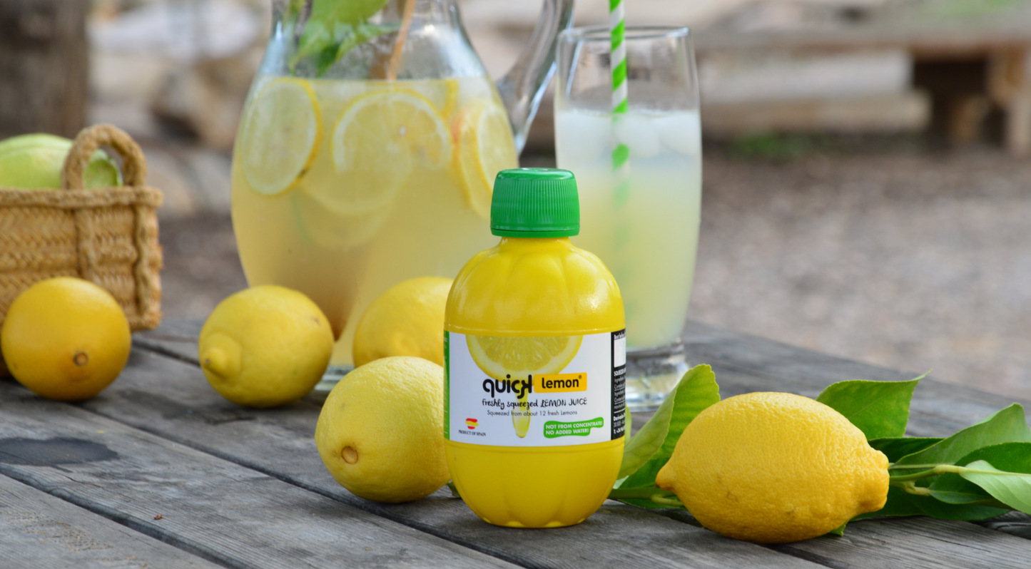 Freshly Squeezed Lemon Juice 2x1L Not From Concentrate Zesty & Natural Lemonade