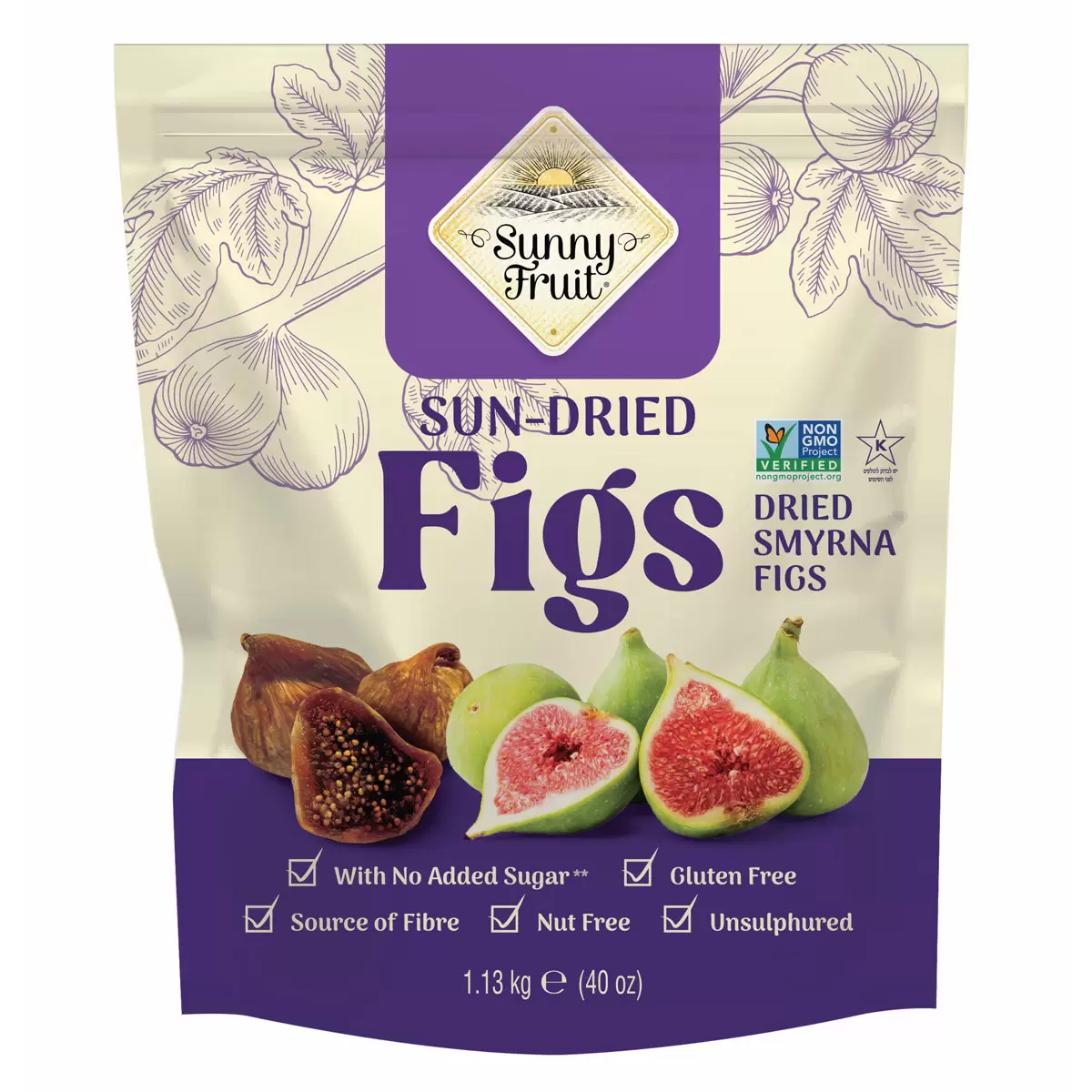Sunny Fruit Dried Figs Smyrna Natural Juicy Gluten Free nutrition Rich